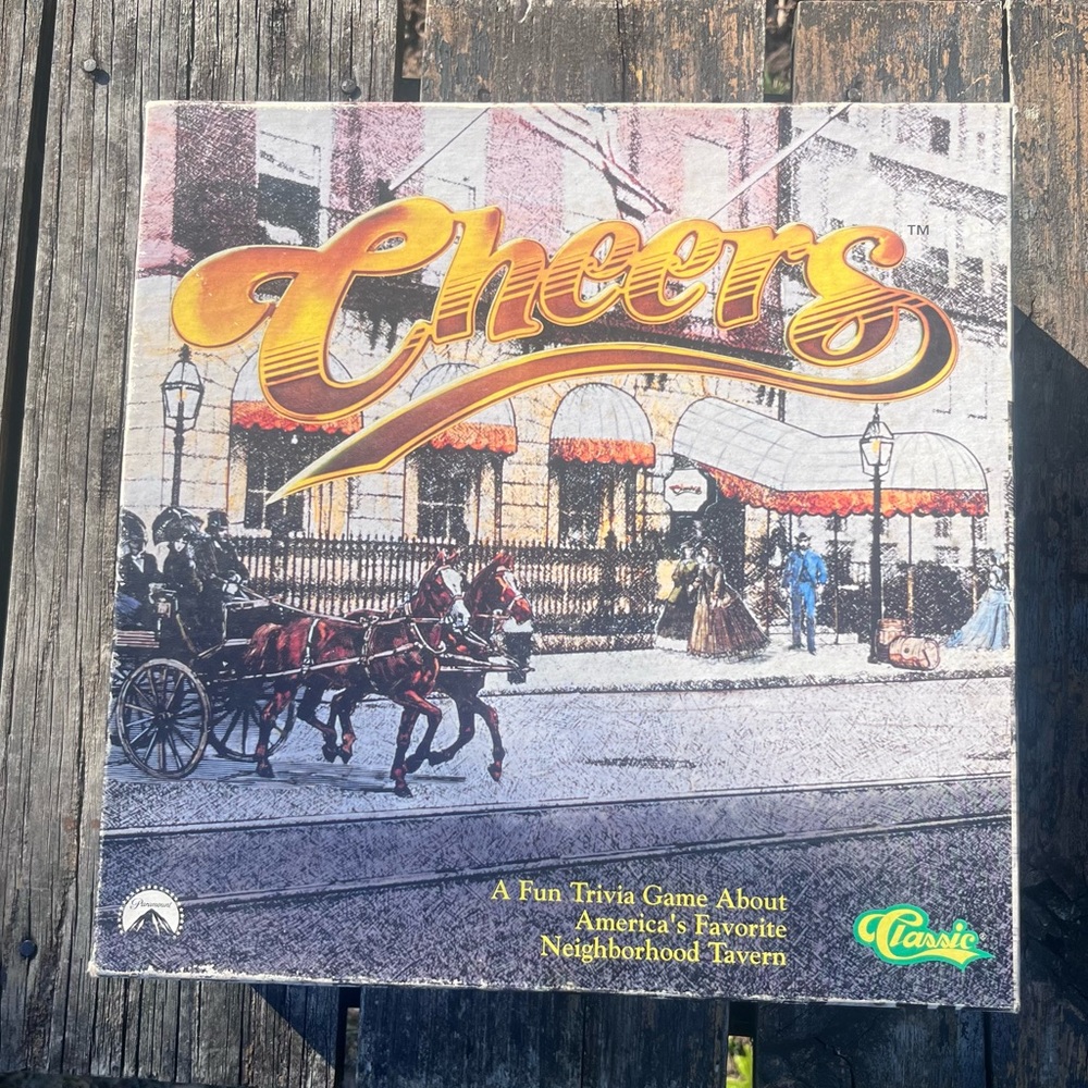 CHEERS CLASSIC TRIVIA BOARD GAME VINTAGE 1992 IN ORIGINAL BOX